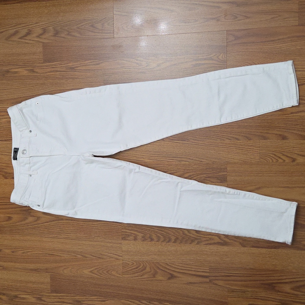 Abercrombie & Fitch Simone High-Rise Super Skinny White Denim Jeans- 30/10